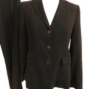Women's Vintage Black Wool Pant Suit J.Crew